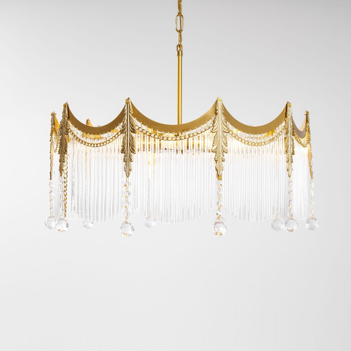 Chandelier with Crystal Accents-Lighting > Chandeliers & Pendant Lights-casanuva-casanuva