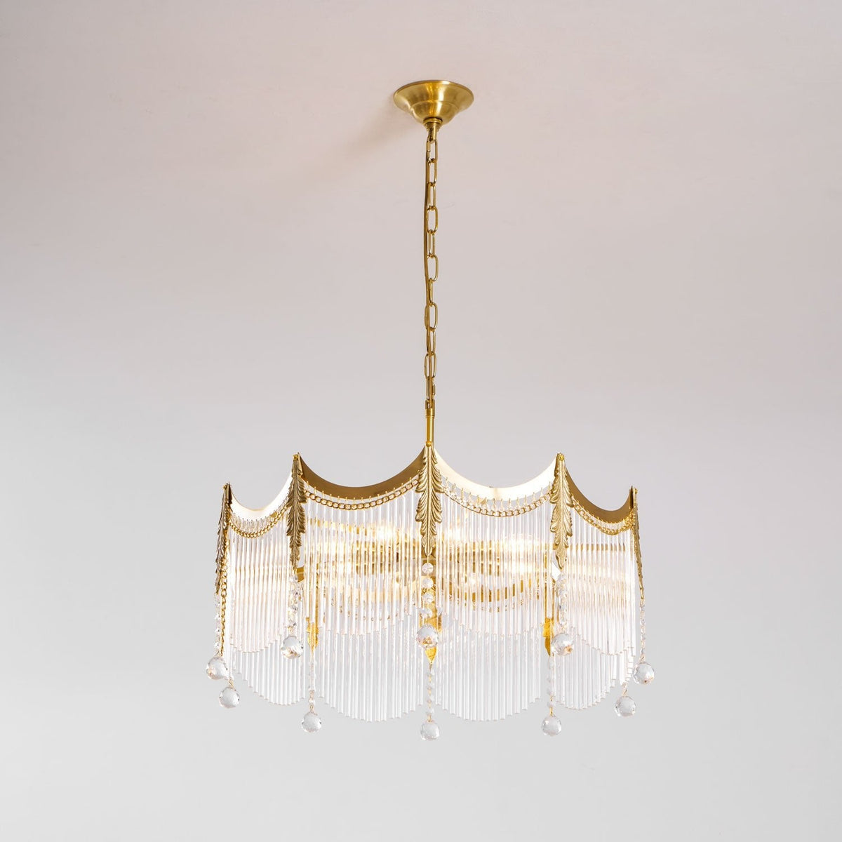Chandelier with Crystal Accents-Lighting > Chandeliers & Pendant Lights-casanuva-casanuva