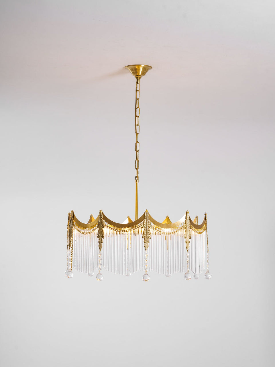 Chandelier with Crystal Accents-Lighting > Chandeliers & Pendant Lights-casanuva-casanuva