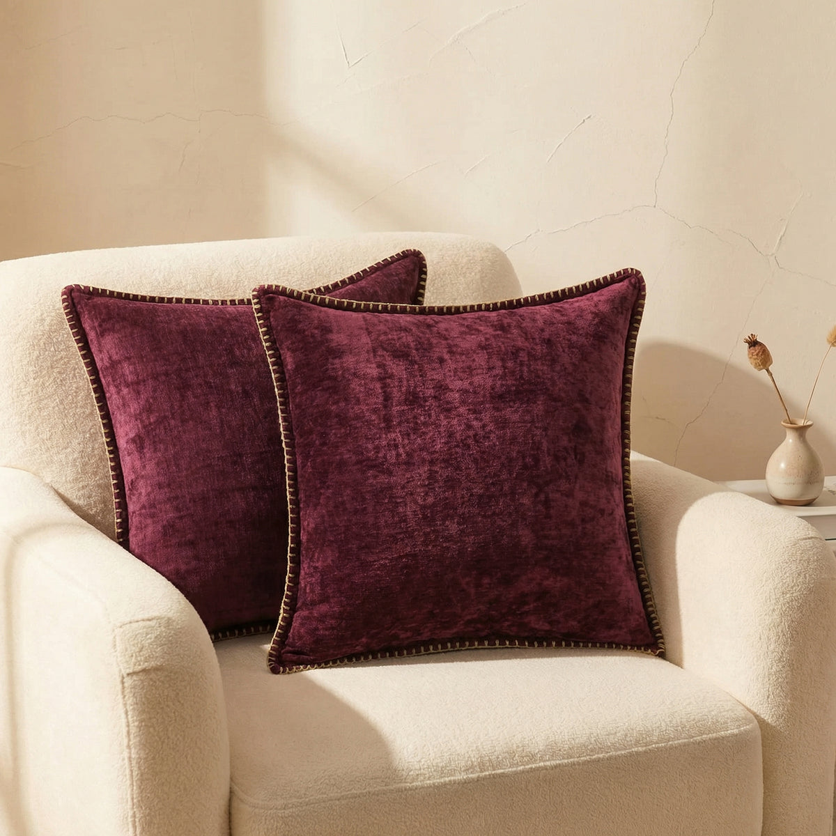 Chenille Decorative Cushion Super Soft 40-60 cm-Covers & Textiles > Throw Pillows-casanuva-casanuva