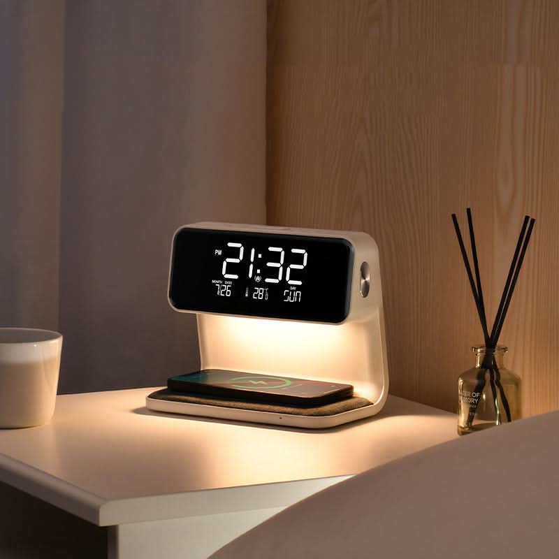 Clear LCD Alarm Clock with Dimmer Function-Home Decor > Clocks-casanuva-casanuva