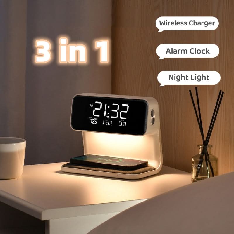 Clear LCD Alarm Clock with Dimmer Function-Home Decor > Clocks-casanuva-casanuva