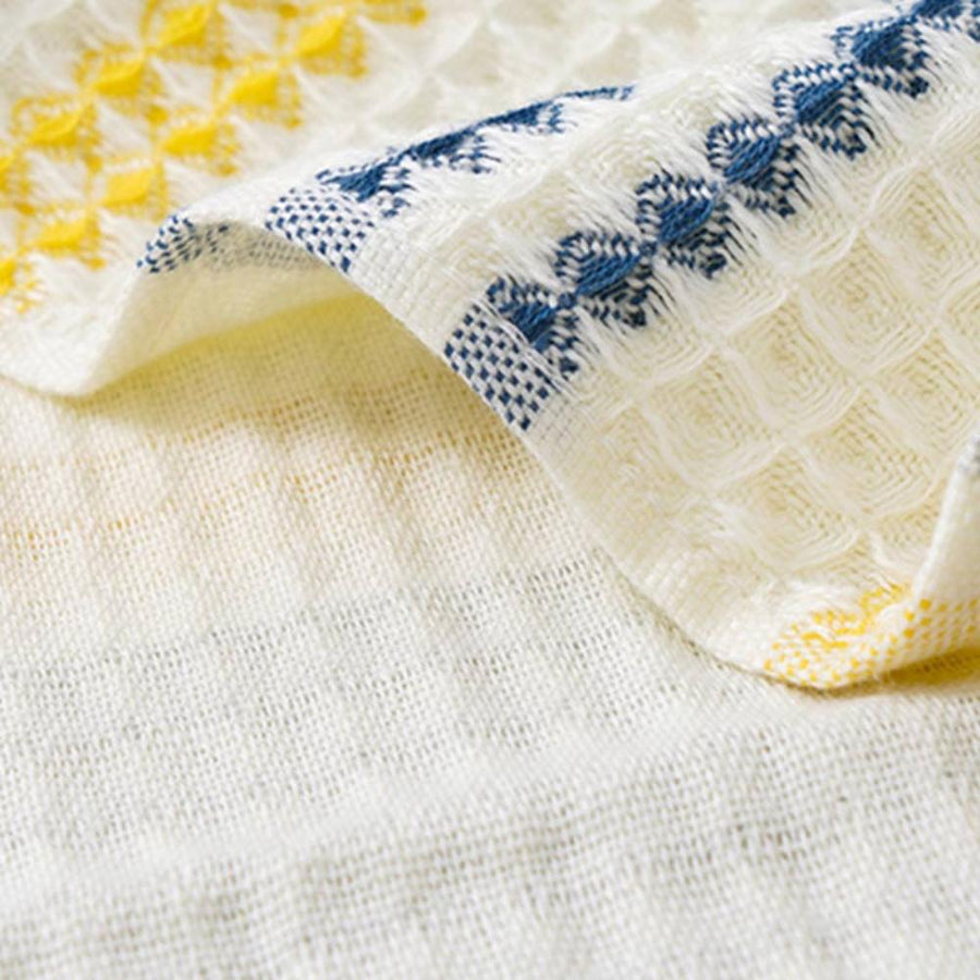 Colorblock Striped Cotton Bath Towel-Bedding & Bath > Bath Towels-casanuva-casanuva