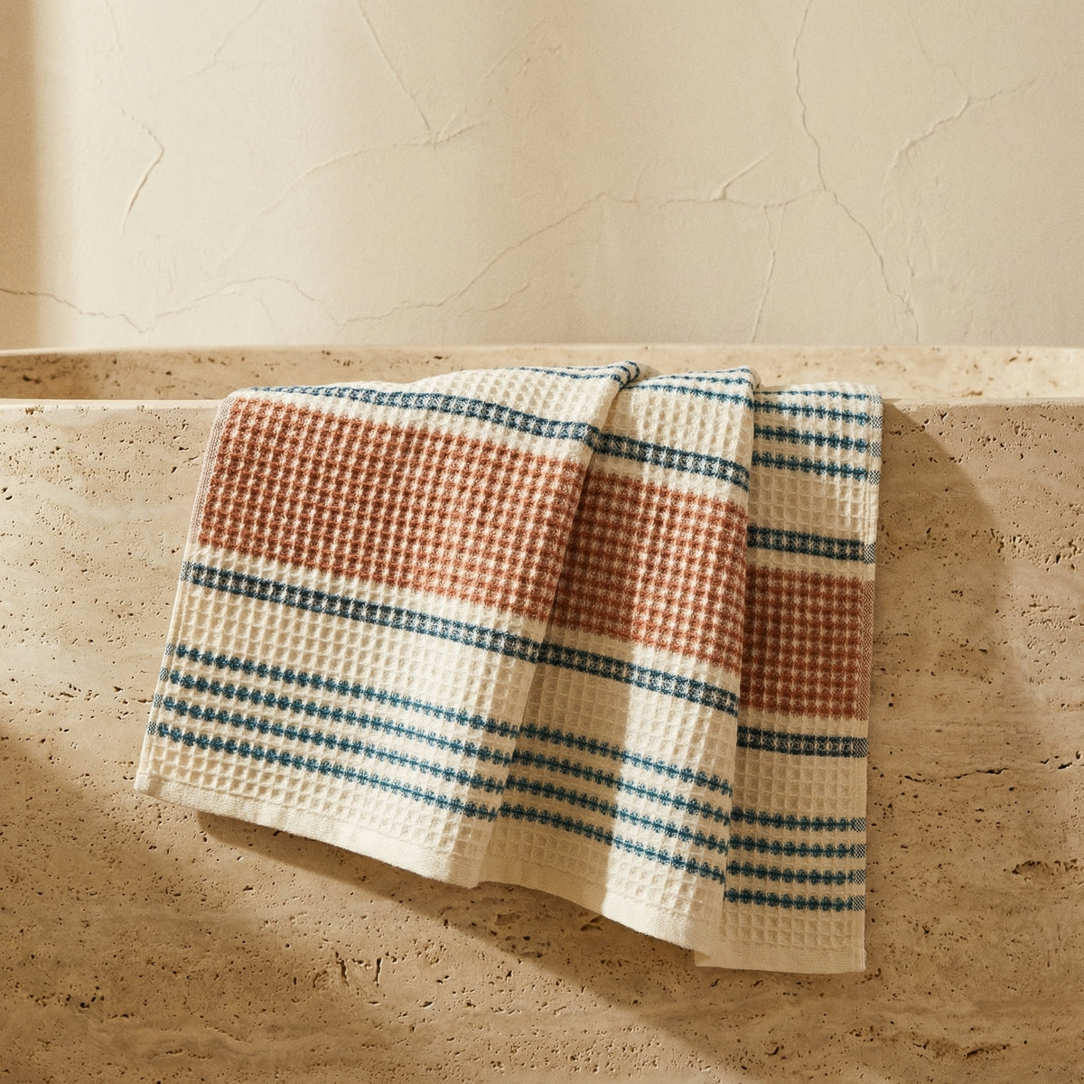 Colorblock Striped Cotton Bath Towel-Bedding & Bath > Bath Towels-casanuva-casanuva