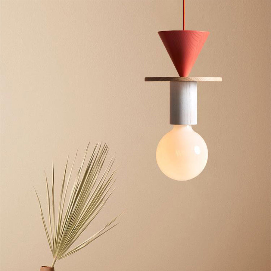 Colored Wood Blocks Pendant Light-Lighting > Pendant Lights-casanuva-casanuva