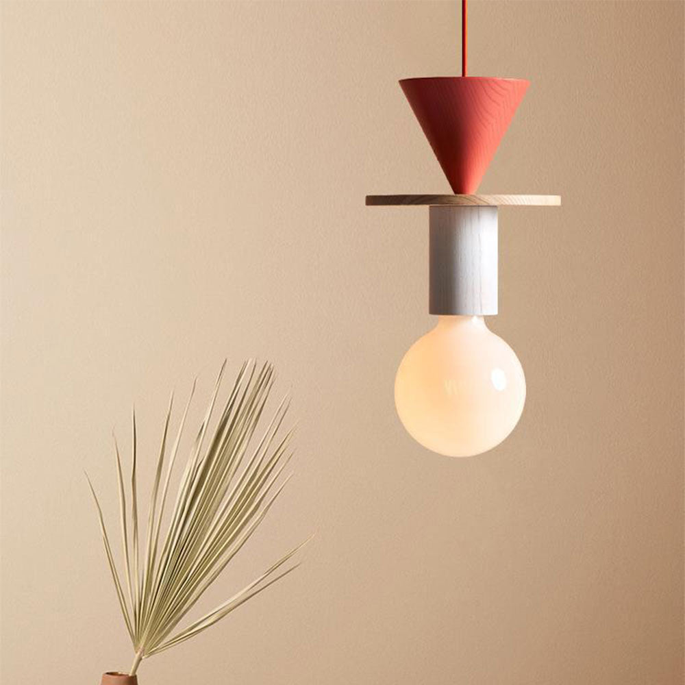 Colored Wood Blocks Pendant Light-Lighting > Pendant Lights-casanuva-casanuva