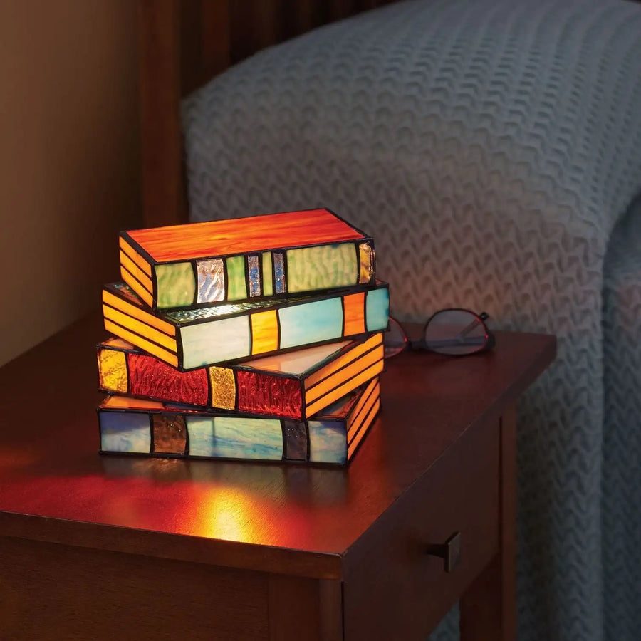 Colorful Book-Shaped Table Lamp-Lighting > Table Lamps-casanuva-casanuva
