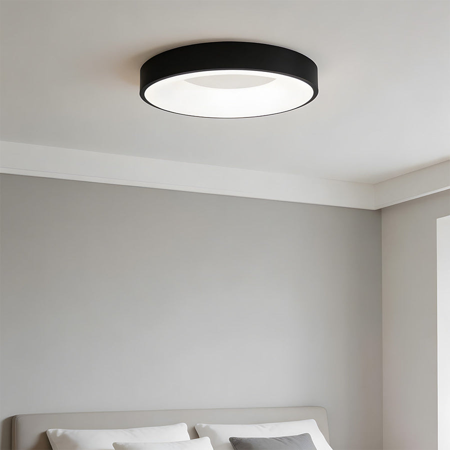 Colorful LED Ceiling Light Simple Design-Lighting > Ceiling Lights-casanuva-Black-D30*H5CM-White Light-casanuva