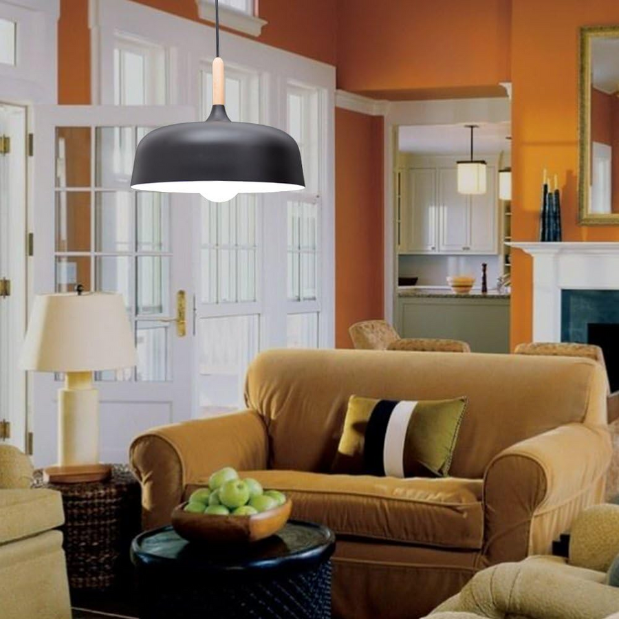 Colorful Pendant Light Modern Design-Lighting > Pendant Lights-casanuva-Black-D32*H25cm-casanuva