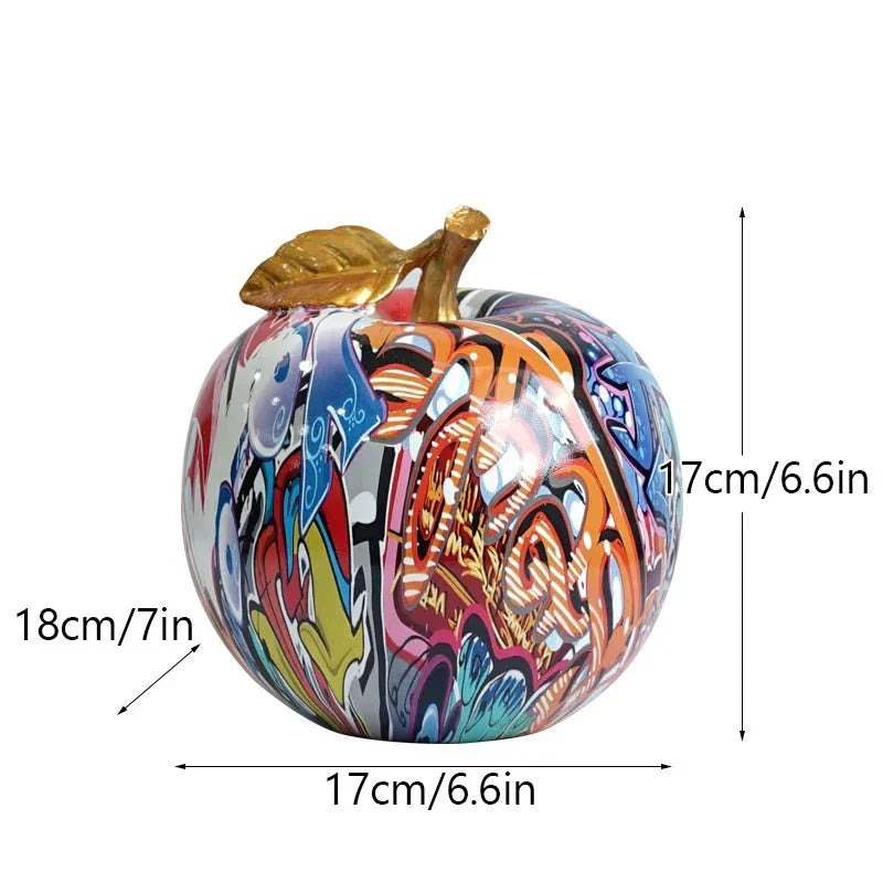 Colorful Resin Apple Figurines-Home Decor > Figurines-casanuva-casanuva
