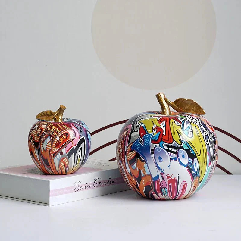 Colorful Resin Apple Figurines-Home Decor > Figurines-casanuva-L-casanuva