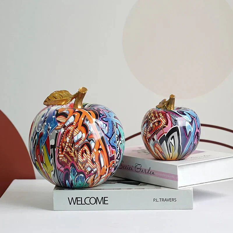 Colorful Resin Apple Figurines-Home Decor > Figurines-casanuva-S-casanuva