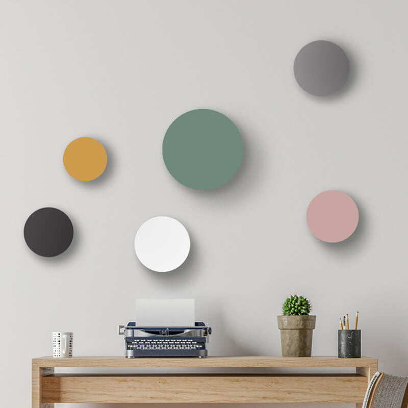Colorful Round Iron LED Wall Sconce Lamp-Lighting > Wall Lights-casanuva-casanuva