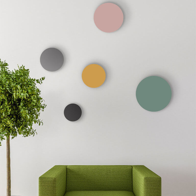 Colorful Round Iron LED Wall Sconce Lamp-Lighting > Wall Lights-casanuva-casanuva