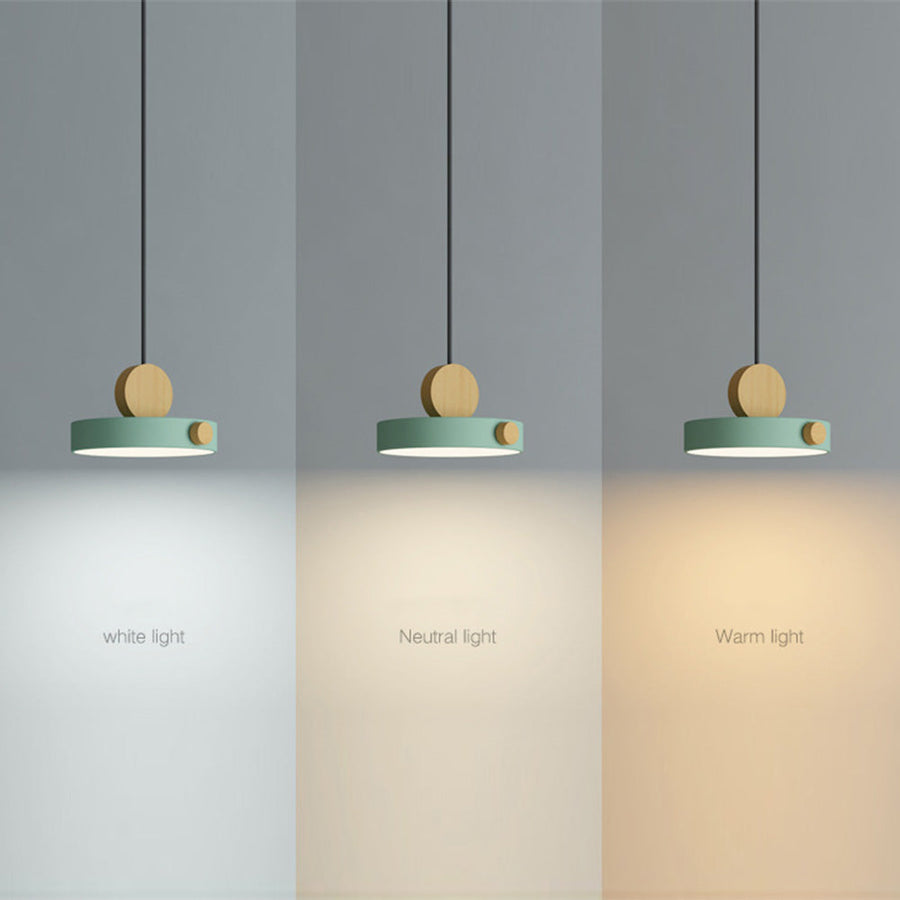 Colorful Wood LED Pendant Light-Lighting > Pendant Lights-casanuva-casanuva