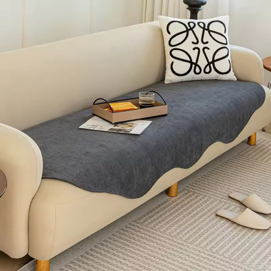 Contour Fit Sofa Cover All Season Stretch Washable-Covers & Textiles > Sofa Covers-casanuva-Charcoal Haze-27.5"x27.5"-casanuva