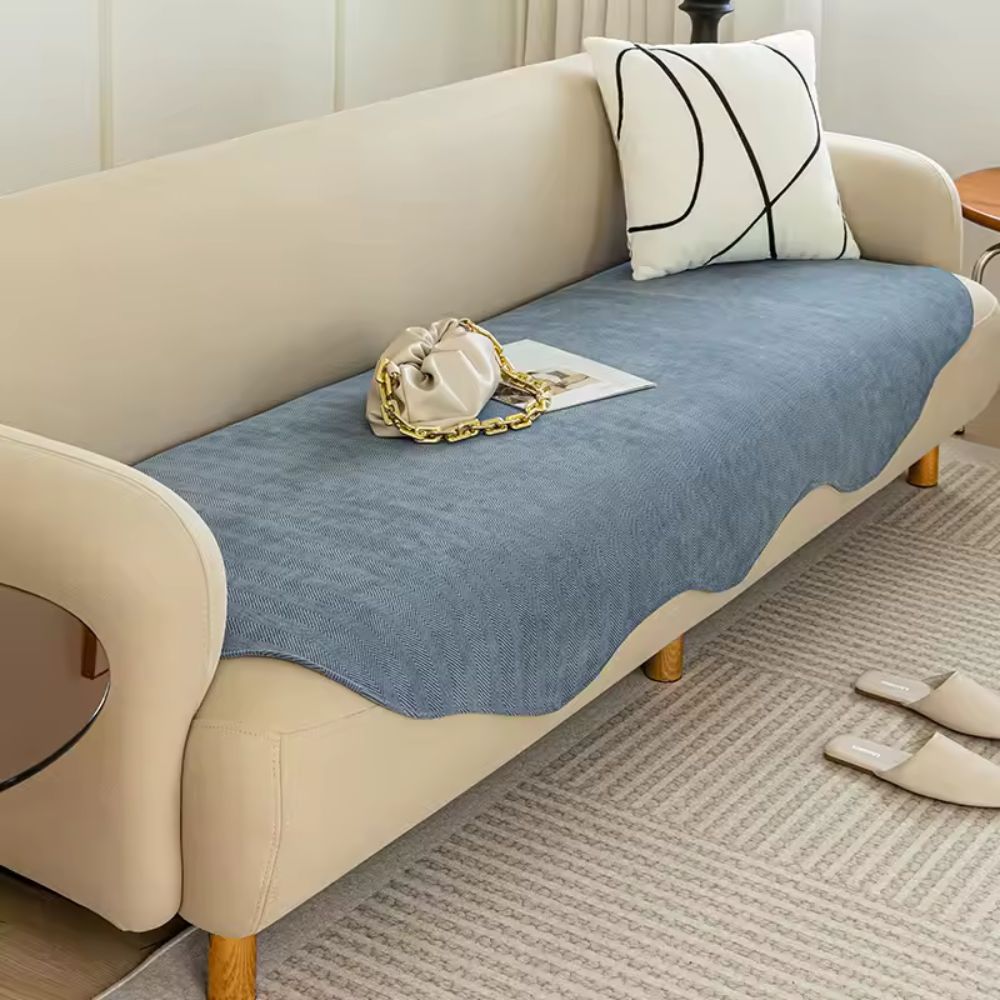 Contour Fit Sofa Cover All Season Stretch Washable-Covers & Textiles > Sofa Covers-casanuva-Sky Haze-27.5"x27.5"-casanuva
