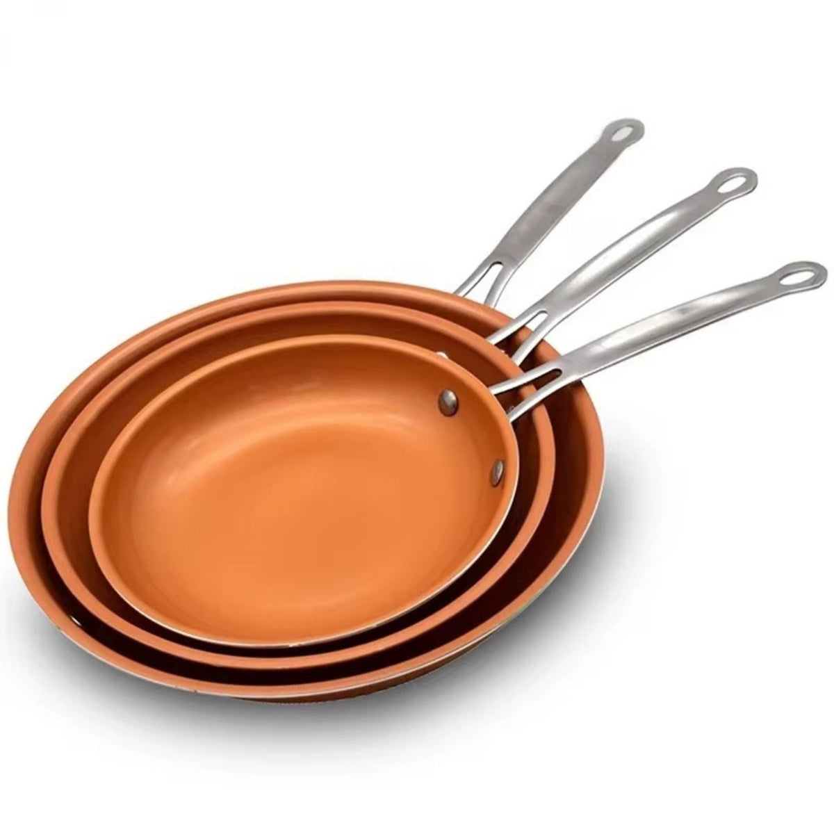 Copper Cooking Pan with Even Heat Distribution for Precision Frying-Kitchen & Dining > Cookware-casanuva-casanuva