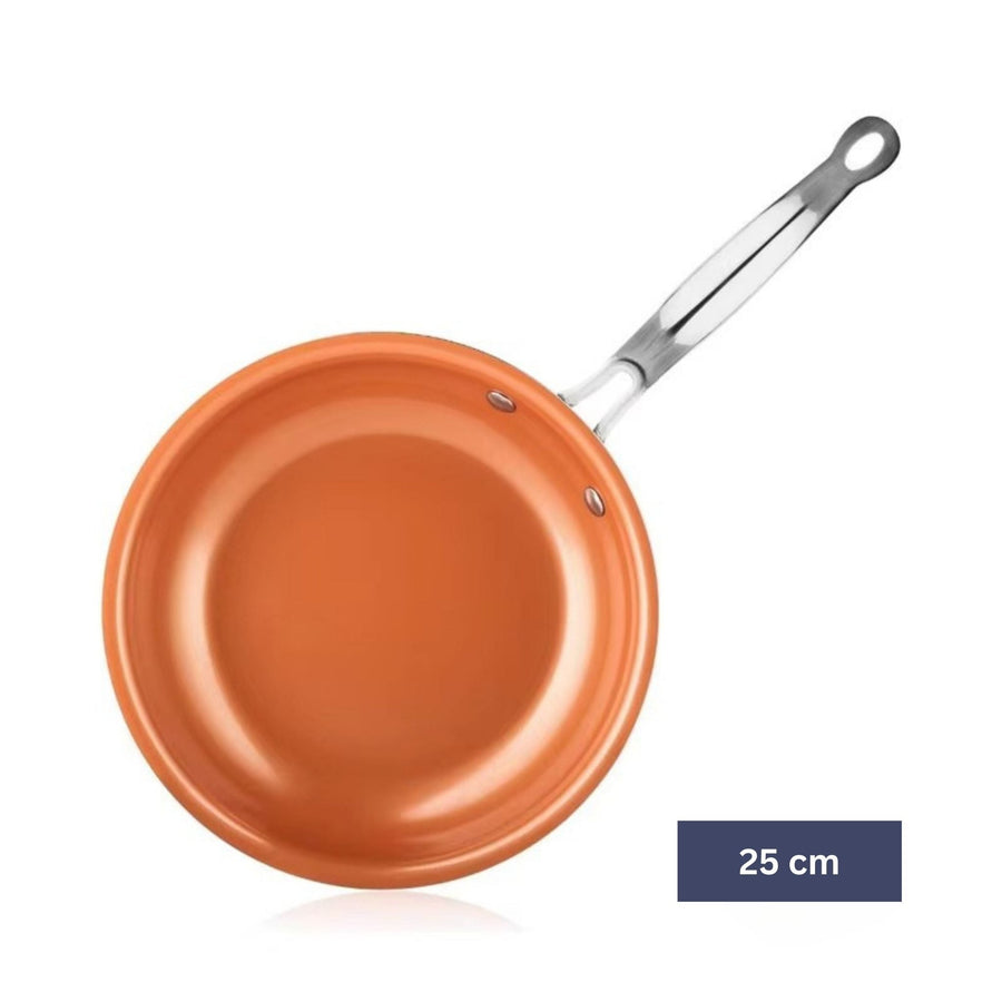 Copper Cooking Pan with Even Heat Distribution for Precision Frying-Kitchen & Dining > Cookware-casanuva-25 cm-casanuva
