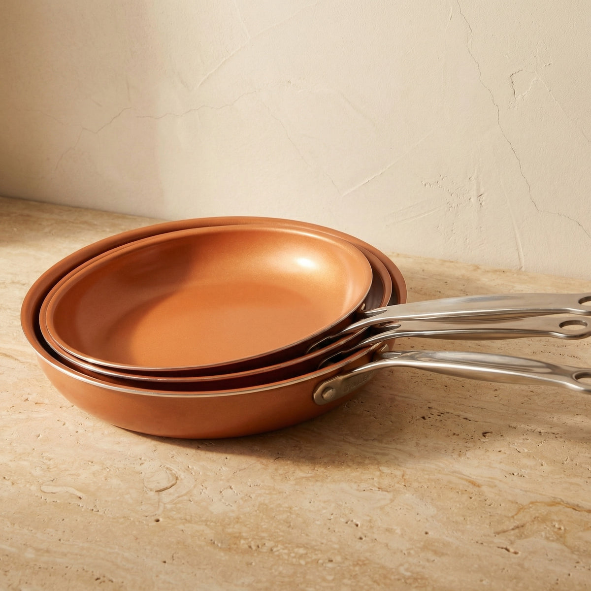 Copper Cooking Pan with Even Heat Distribution for Precision Frying-Kitchen & Dining > Cookware-casanuva-casanuva