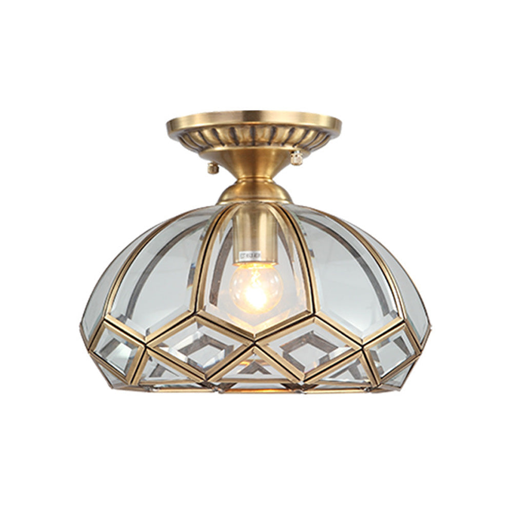 Copper Geometry Ceiling Light Fixture-Lighting > Ceiling Lights-casanuva-casanuva