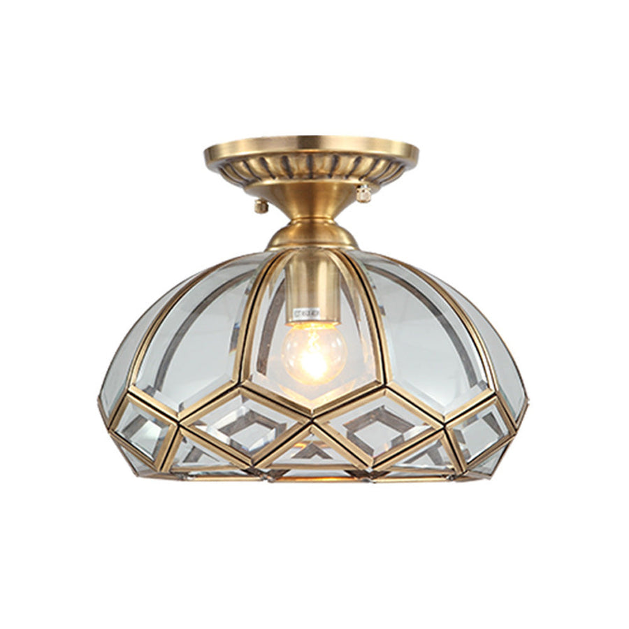 Copper Geometry Ceiling Light Fixture-Lighting > Ceiling Lights-casanuva-casanuva