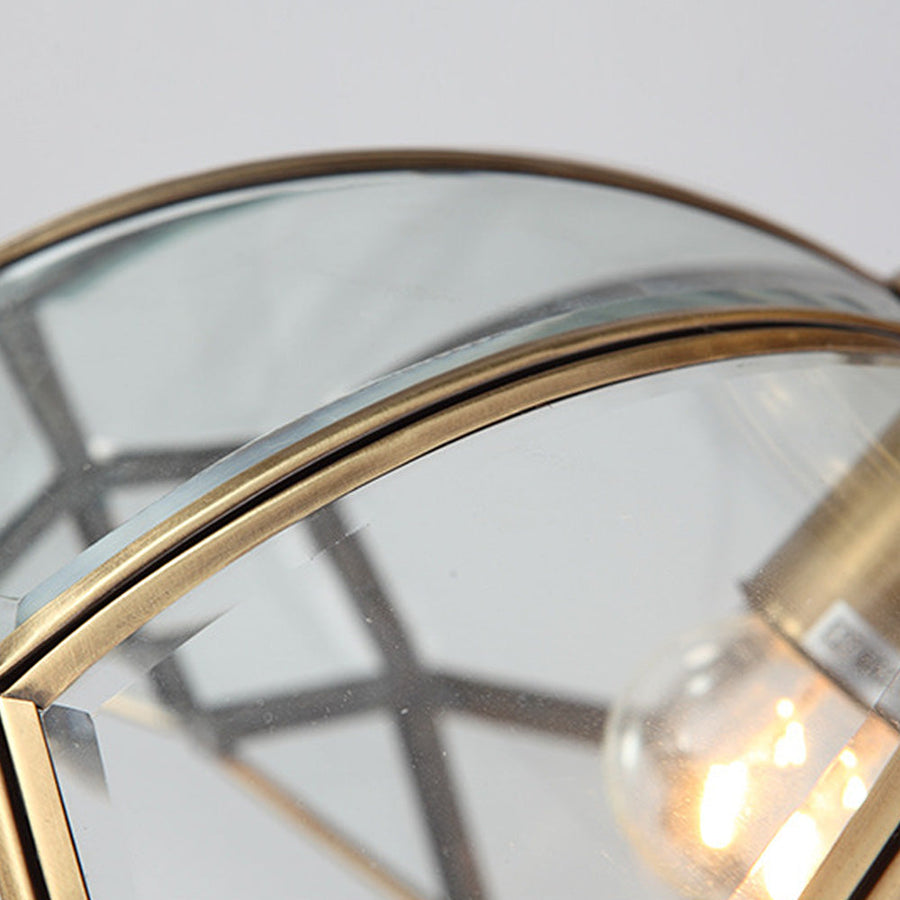 Copper Geometry Ceiling Light Fixture-Lighting > Ceiling Lights-casanuva-casanuva