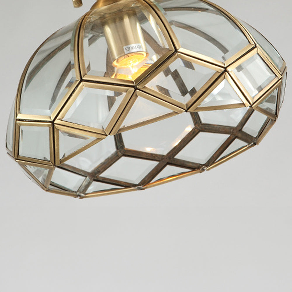 Copper Geometry Ceiling Light Fixture-Lighting > Ceiling Lights-casanuva-casanuva