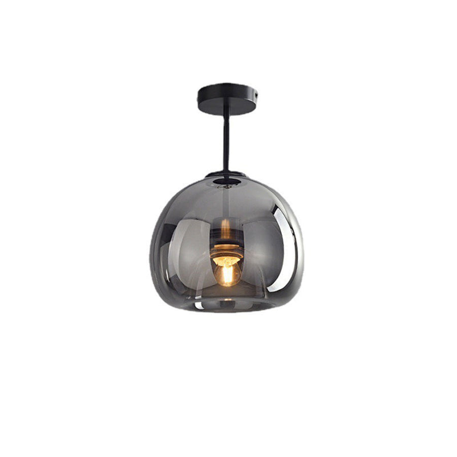 Copper Glass Pendant Light Retro Modern Ceiling Fixture-Lighting > Pendant Lights-casanuva-casanuva
