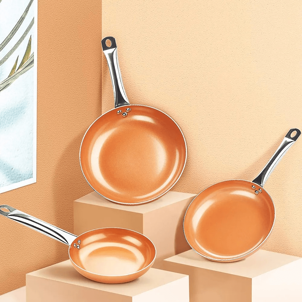 Copper Pan Professional Non-Stick Cookware with Quick Heat Conduction-Kitchen & Dining > Cookware-casanuva-casanuva