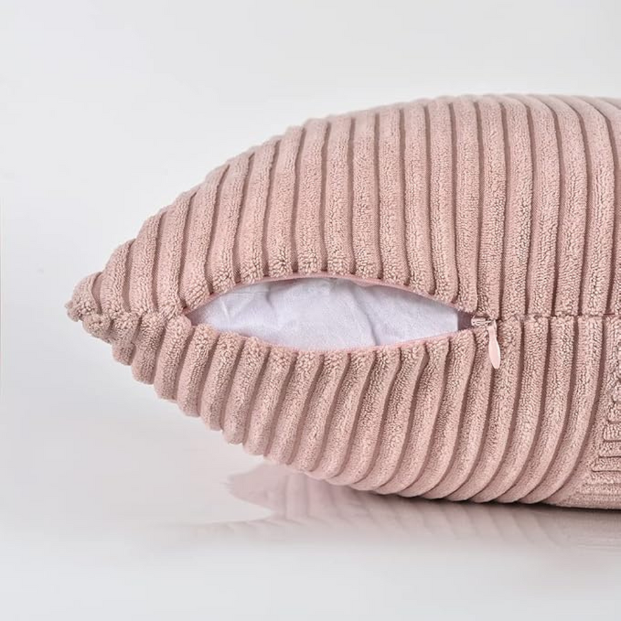 Corduroy Cushion Cover Rustic Texture-Covers & Textiles > Cushion Covers-casanuva-casanuva