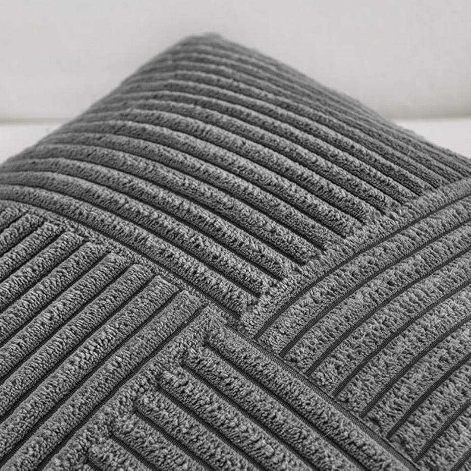 Corduroy Cushion Cover Rustic Texture-Covers & Textiles > Cushion Covers-casanuva-casanuva