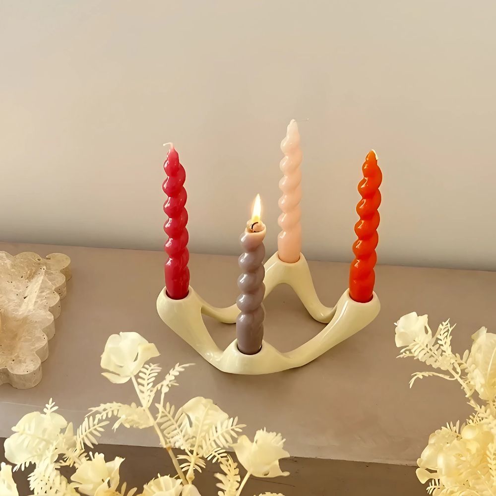 Cosmic Ripple Candle Holder Decorative Accent-Home Decor > Candle Holders-casanuva-casanuva