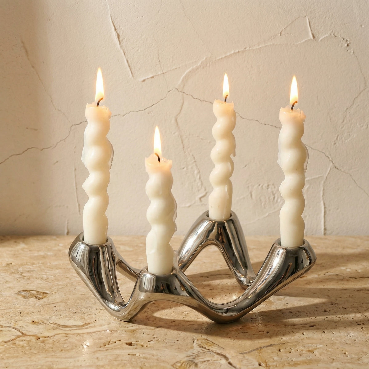 Cosmic Ripple Candle Holder Decorative Accent-Home Decor > Candle Holders-casanuva-casanuva