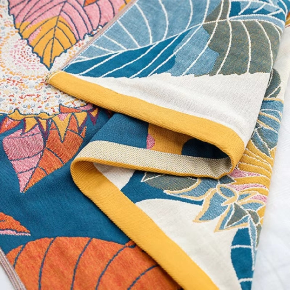 Cotton Bath Towel Savanna Bloom Design-Bedding & Bath > Bath Towels-casanuva-casanuva