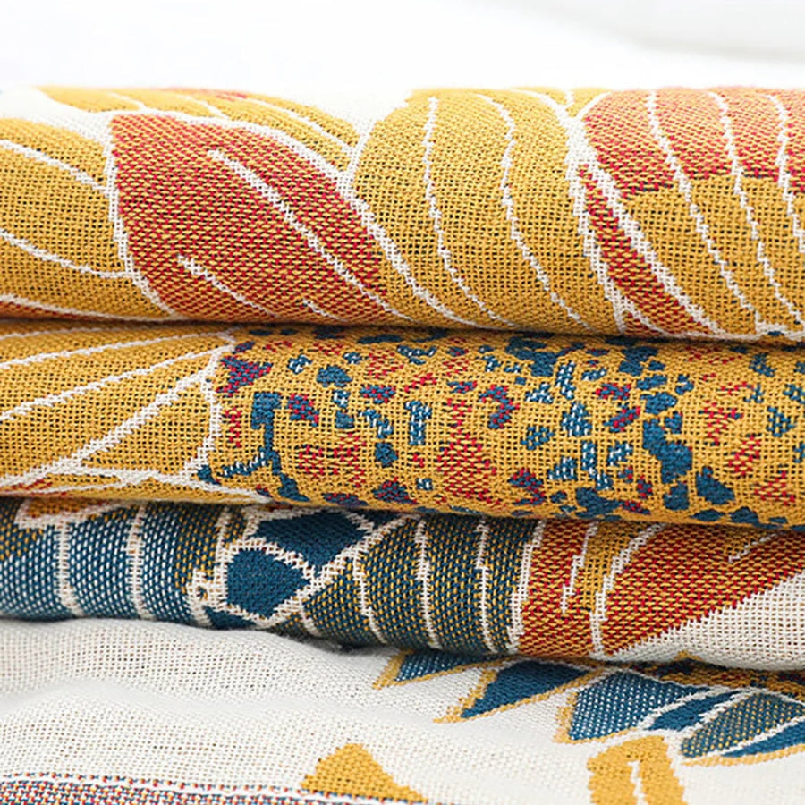 Cotton Bath Towel Savanna Bloom Design-Bedding & Bath > Bath Towels-casanuva-casanuva