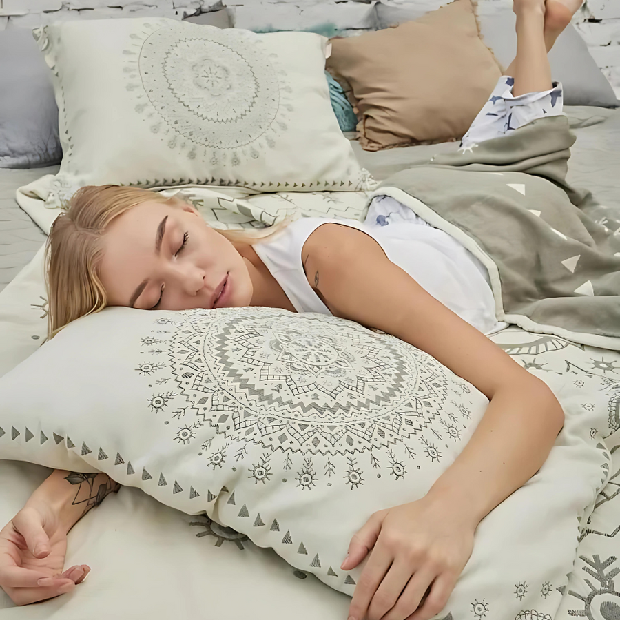 Cotton Gauze Mandala Pillowcases Set of 2-Bedding & Bath > Pillowcases-casanuva-casanuva