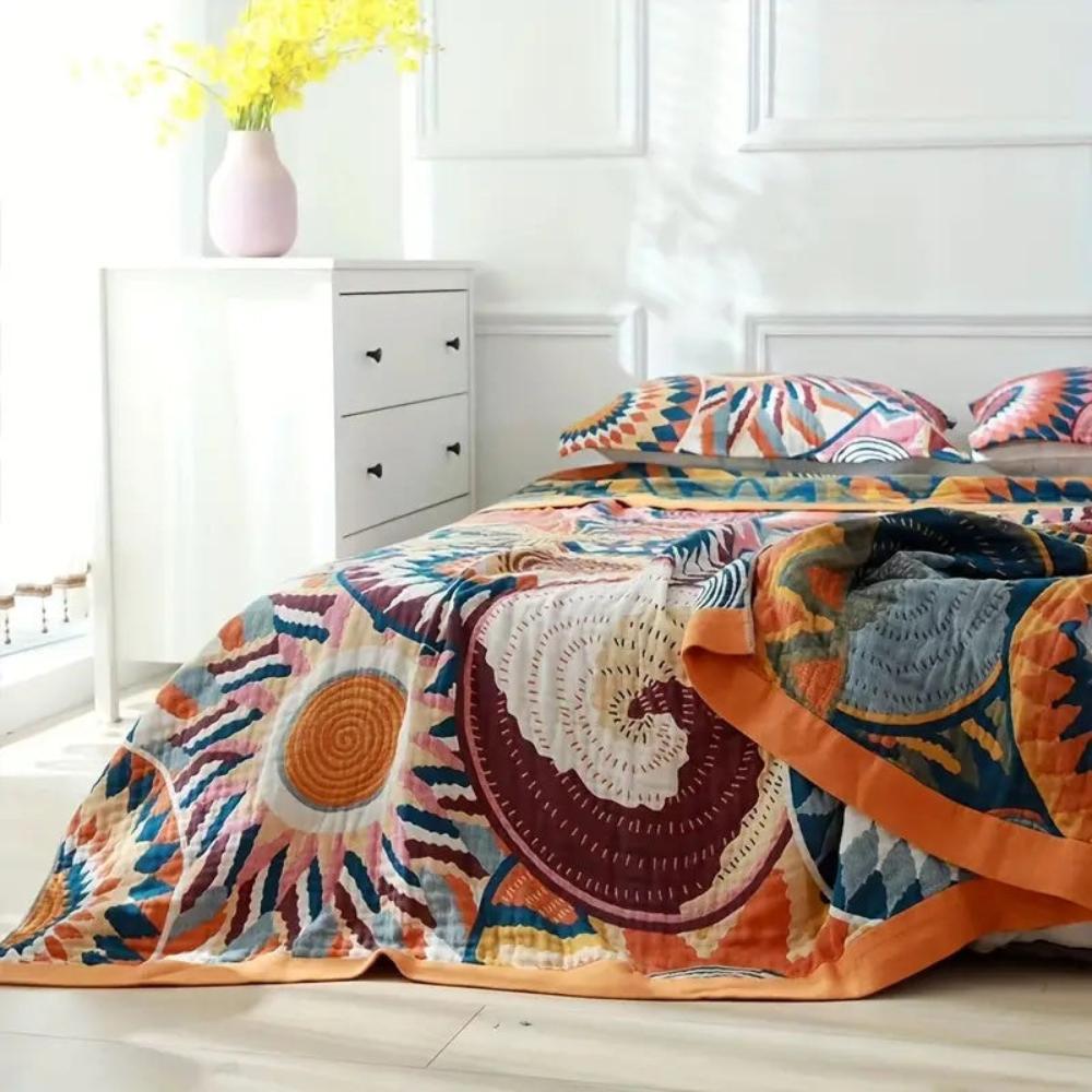 Cotton Sunburst Blanket-Bedding & Bath > Blankets-casanuva-casanuva