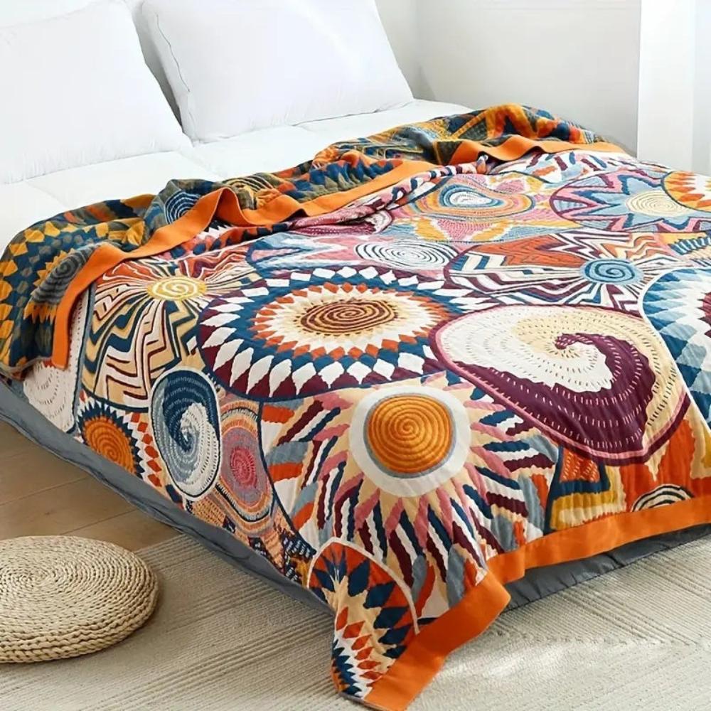 Cotton Sunburst Blanket-Bedding & Bath > Blankets-casanuva-59"x79"-casanuva