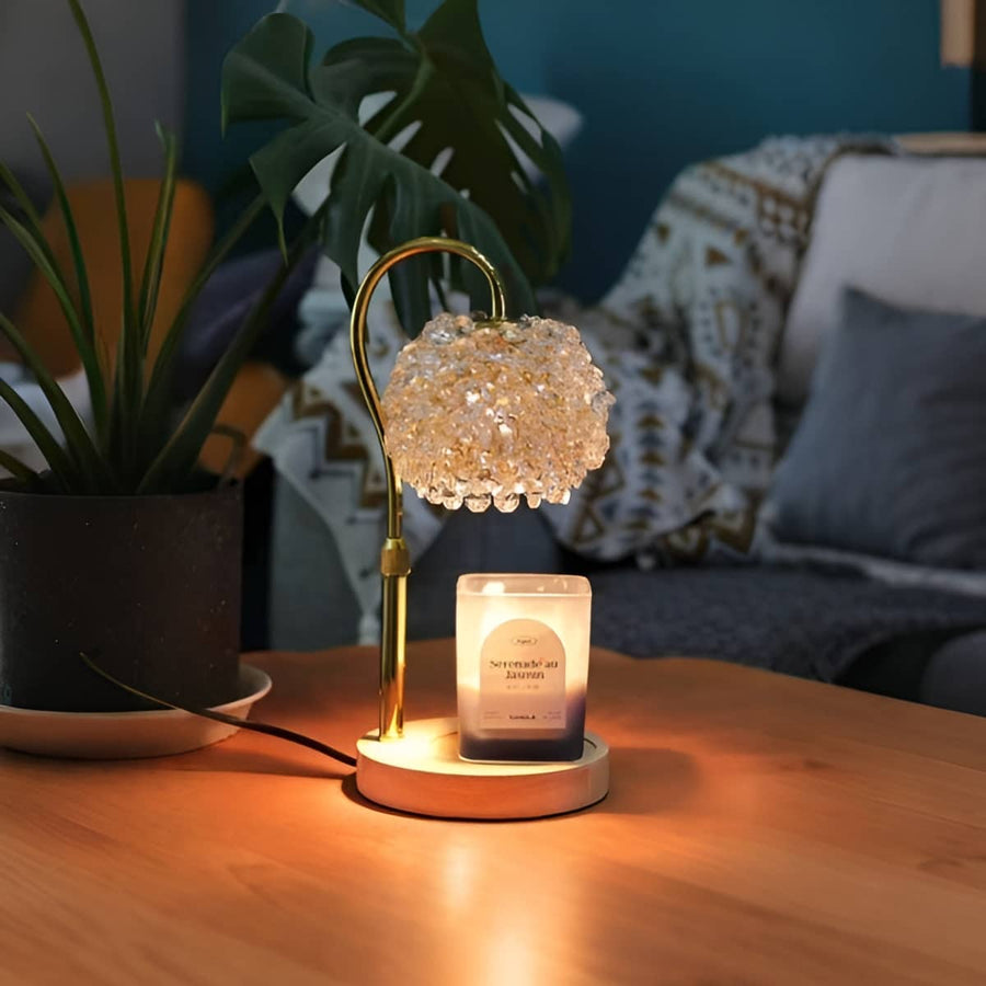 Crystal Art Deco Candle Warmer Lamp-Home Decor > Decorative Accessories-casanuva-casanuva