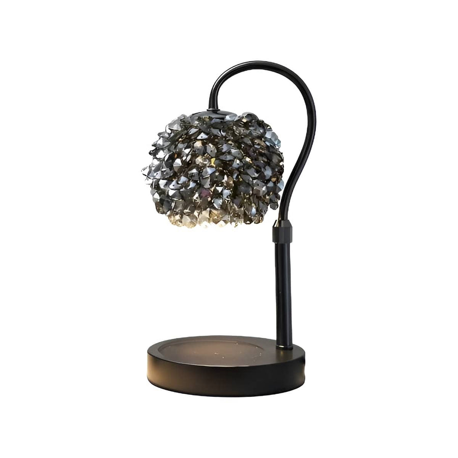 Crystal Art Deco Candle Warmer Lamp-Home Decor > Decorative Accessories-casanuva-Black-EU Plug-casanuva