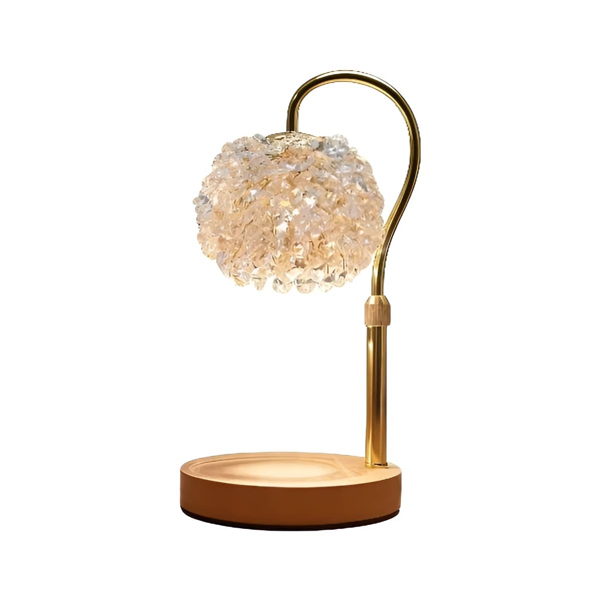 Crystal Art Deco Candle Warmer Lamp-Home Decor > Decorative Accessories-casanuva-White-EU Plug-casanuva