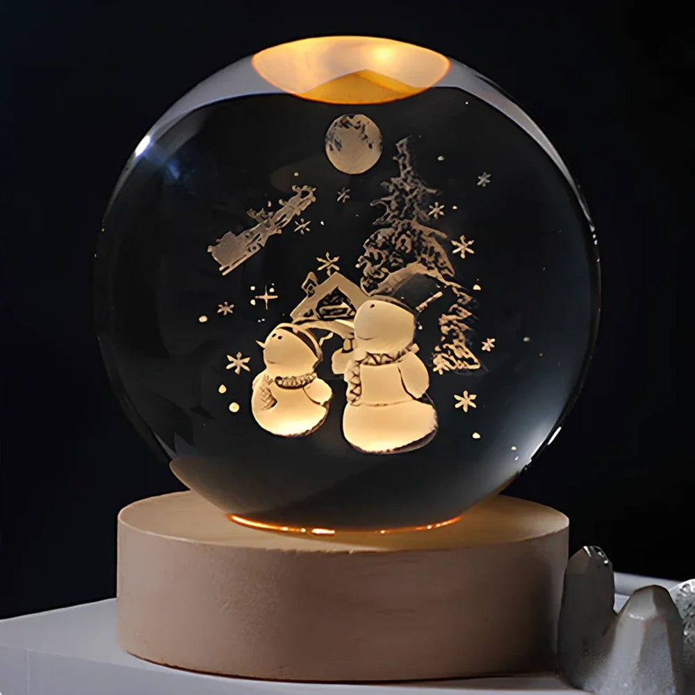 Crystal Ball with Luminous Glow-Lighting > Ambient Lighting-casanuva-Snowmen-casanuva