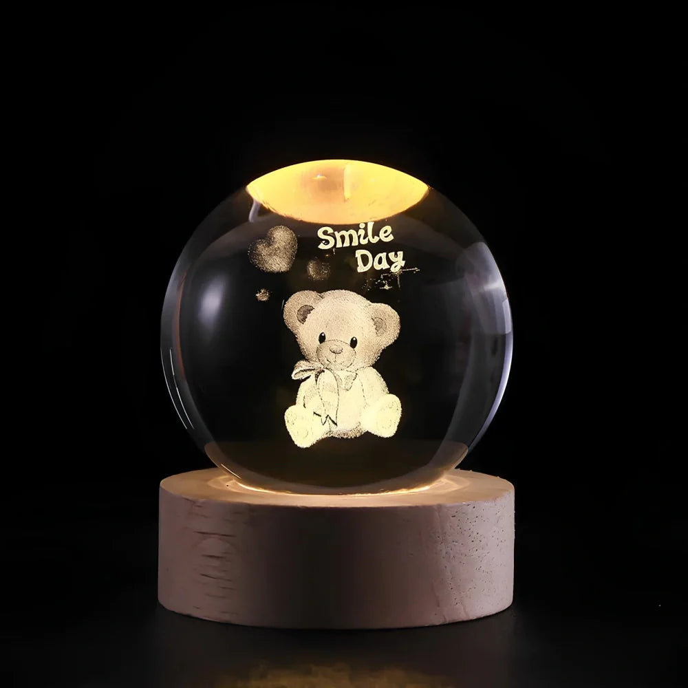 Crystal Ball with Luminous Glow-Lighting > Ambient Lighting-casanuva-Teddy Bear-casanuva