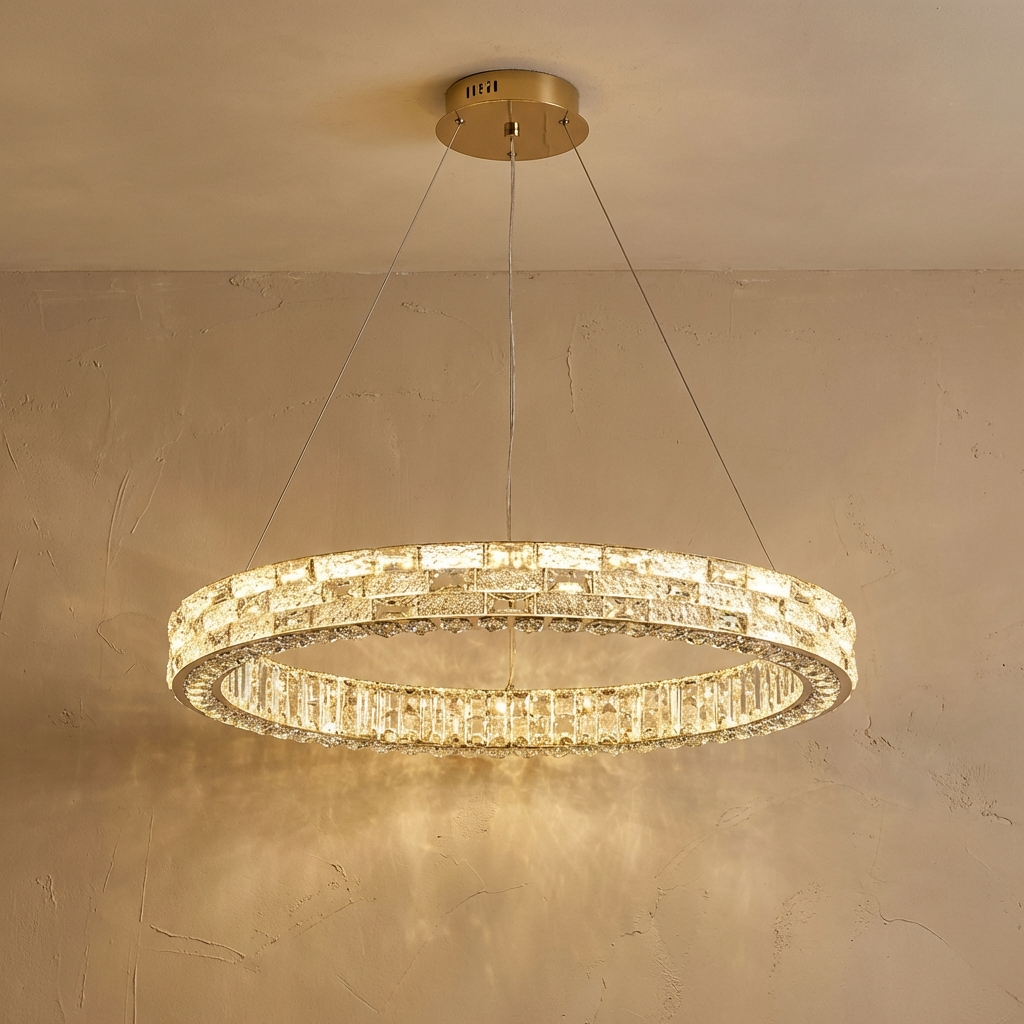 Crystal Chandelier-Lighting > Chandeliers & Pendant Lights-casanuva-40cm-Warm Light-casanuva