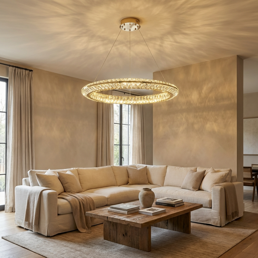 Crystal Chandelier Luxury Villa Design-Lighting > Chandeliers & Pendant Lights-casanuva-casanuva