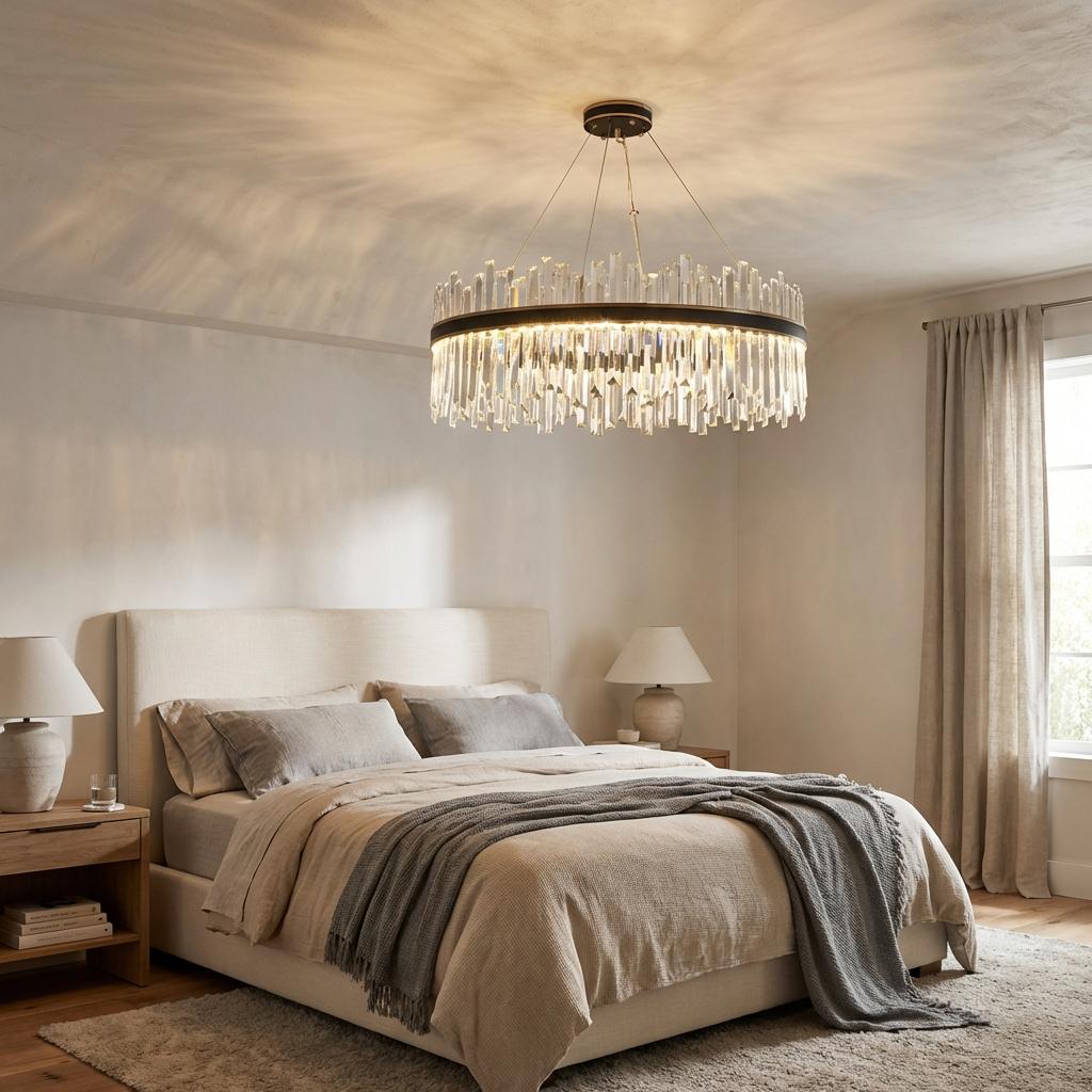 Crystal Chandelier Nordic Style Circular Design-Lighting > Chandeliers & Pendant Lights-casanuva-casanuva