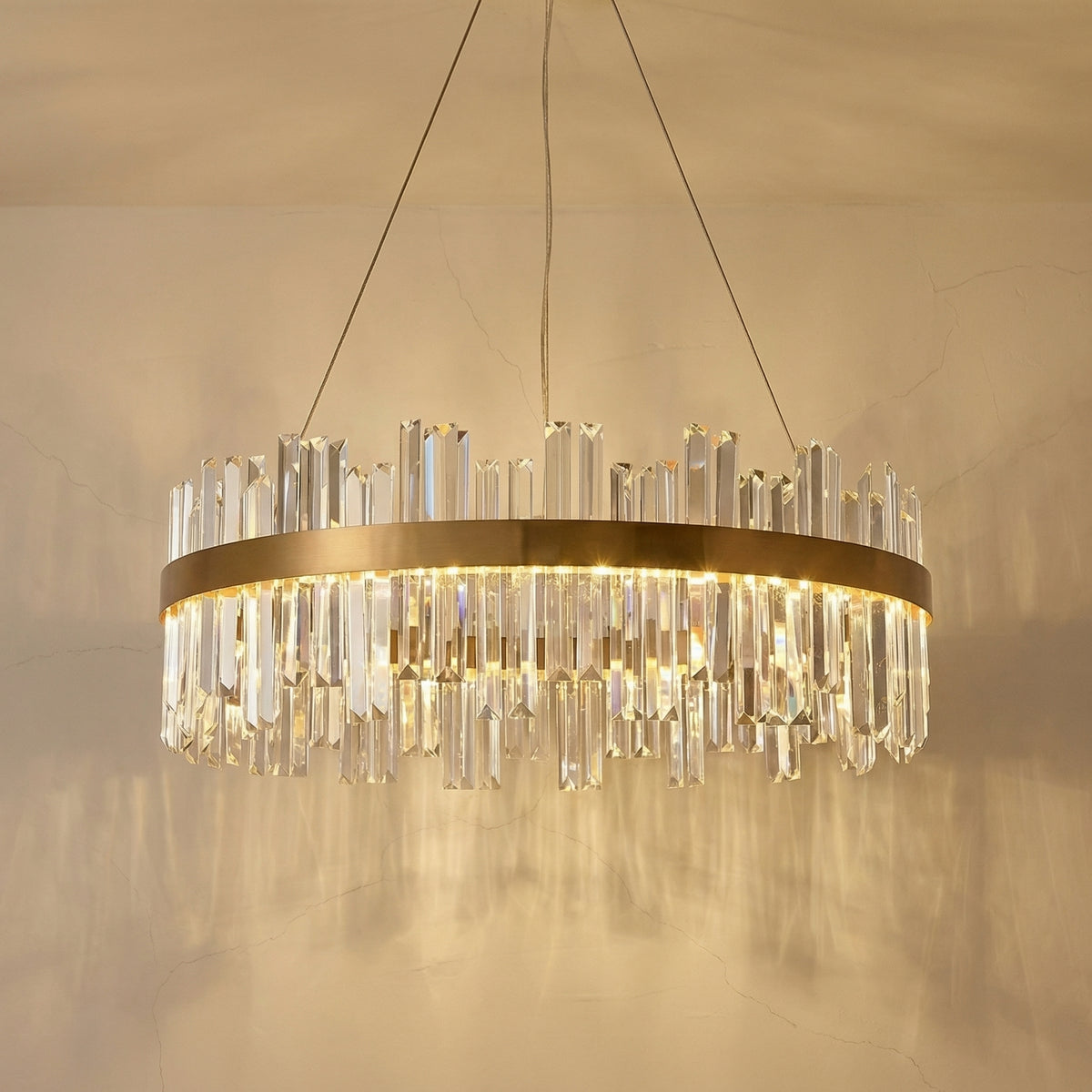 Crystal Chandelier Nordic Style Circular Design-Lighting > Chandeliers & Pendant Lights-casanuva-casanuva