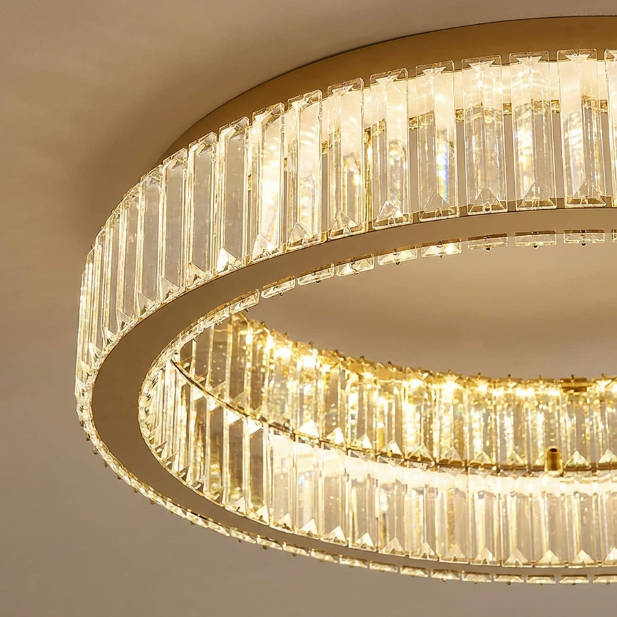 Crystal Circle LED Chandelier-Lighting > Chandeliers & Pendant Lights-casanuva-casanuva