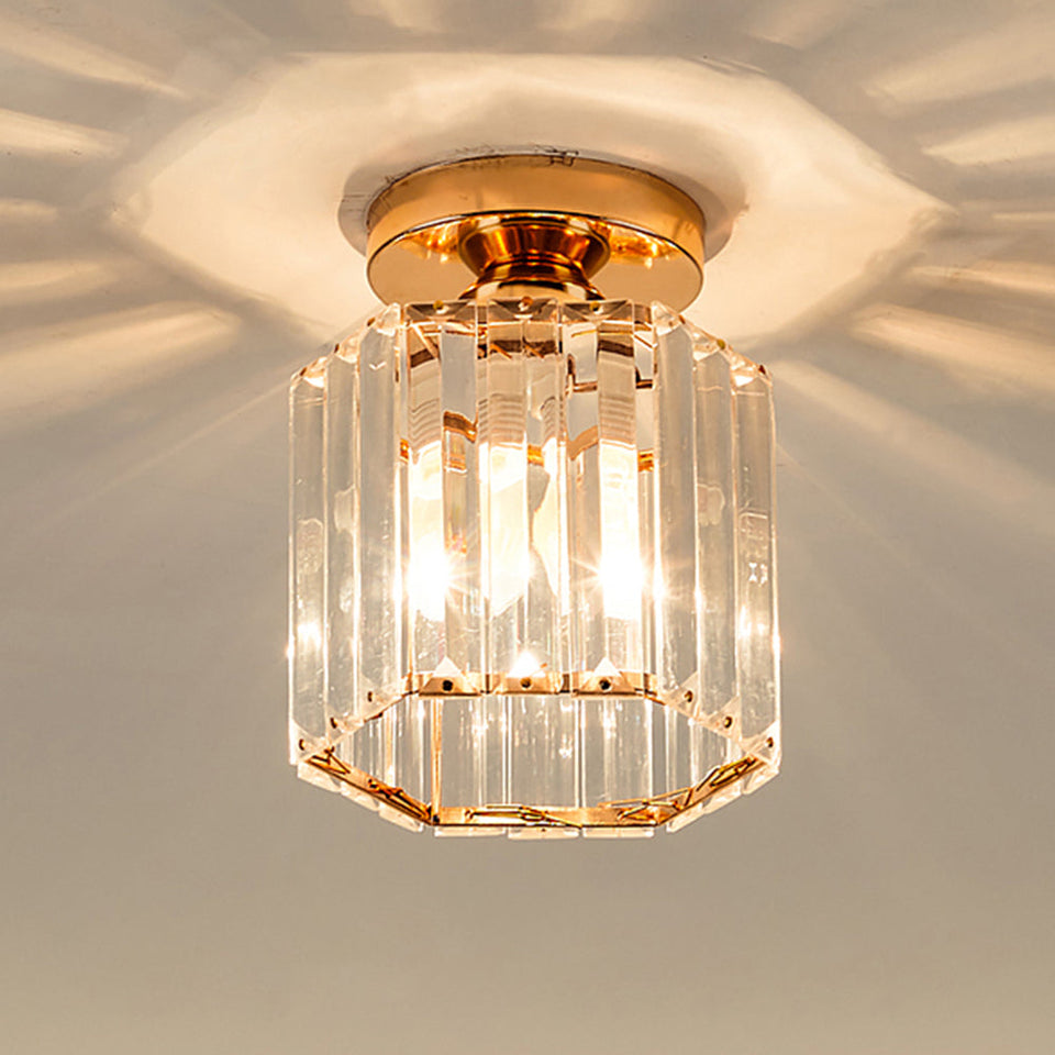 Crystal Semi Flush Ceiling Light for Hallway-Lighting > Ceiling Lights-casanuva-casanuva